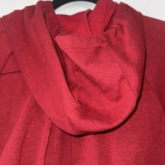 Under Armour Red Hooded Sweatshirt S Loose Fit - Picture 10 of 12